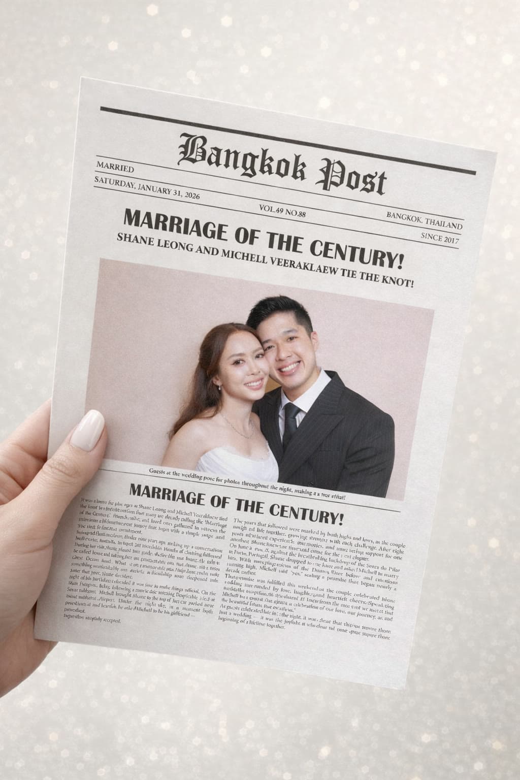 Newspaper Photo Booth